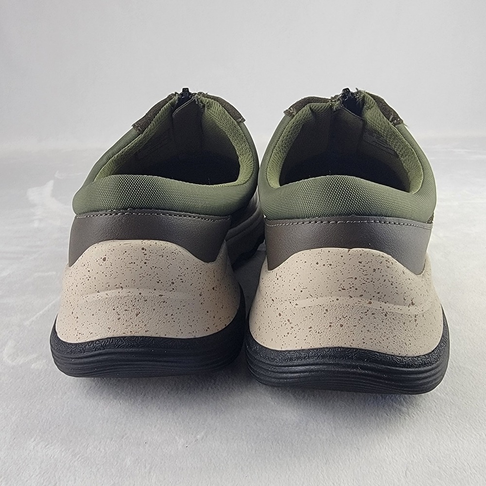 Clarks Jaunt Way Dark Olive Suede Zip Up Sneakers Mens 10 M 26168979 - Picture 4 of 8
